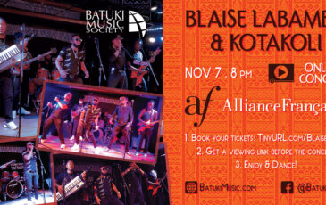 Blaise LaBamba & Kotakoli Virtual Concert: Nov 7, 2020