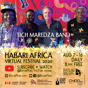 Habari Africa Virtual Festival 2020 : Tich Maredza Band