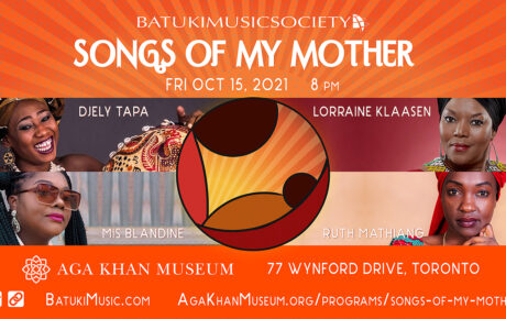 Songs of My Mother: Oct 15, 2021