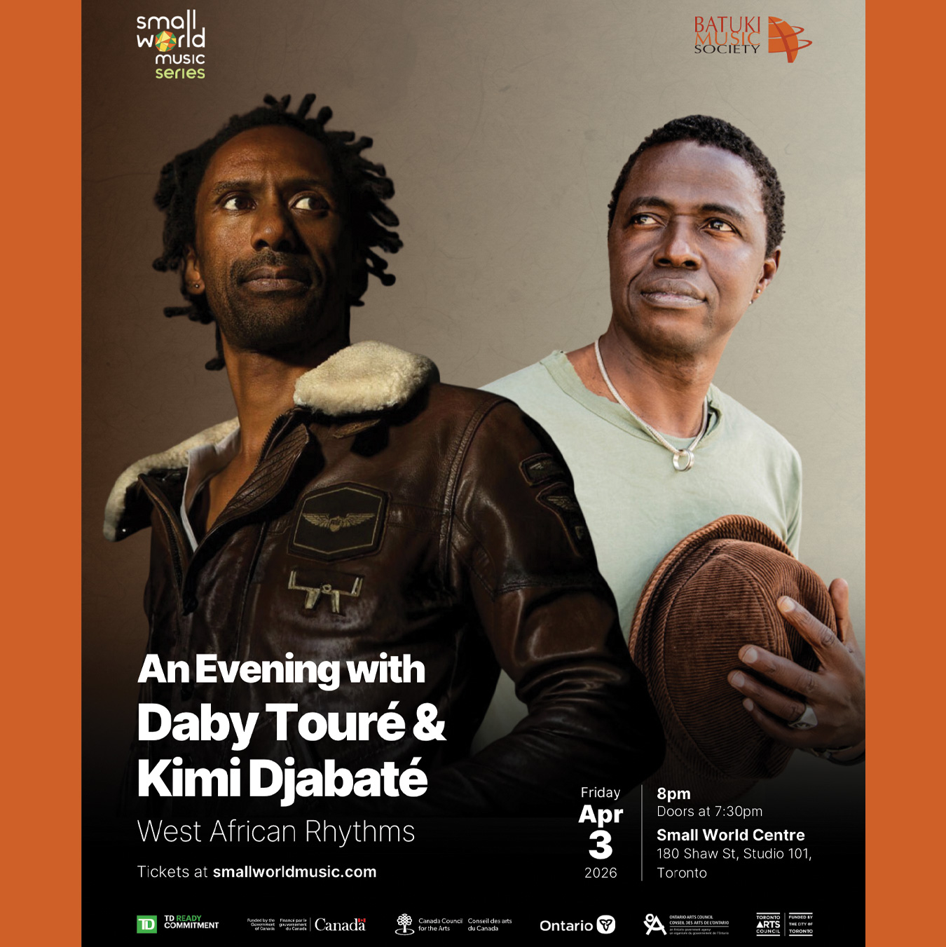 batuki music society toronto ontario canada africa african art culture artists nadine mcnulty otimoi oyemu habari concert small world music daby toure kimi djabate