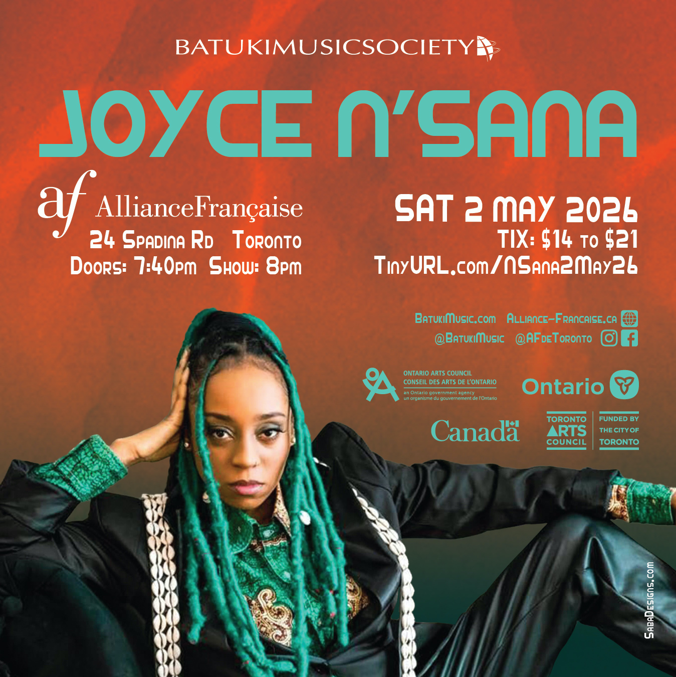 batuki music society toronto ontario canada africa african art culture artists nadine mcnulty otimoi oyemu habari concert alliance francaise joyce nsana
