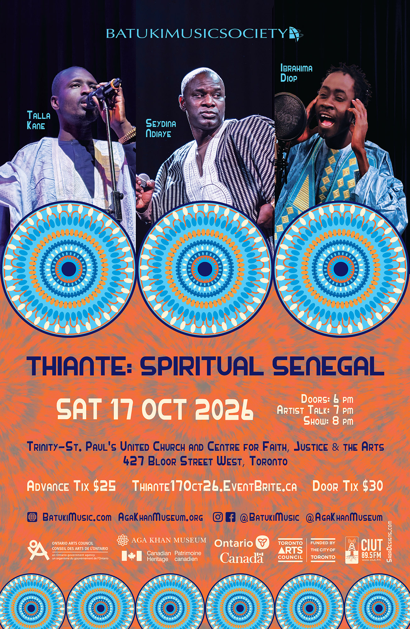 batuki music society toronto ontario canada africa african art culture artists nadine mcnulty otimoi oyemu habari concert aga khan museum ibrahima diop talla kane seydina ndiaye assane seck sadio sissokho pape ndiaye elage mbaye el hadji mbaye thiante spiritual senegal senegalese